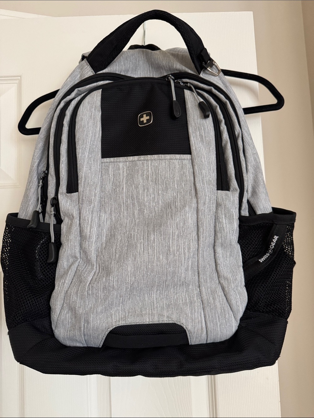 SwissGear Light Gray and Black Unisex Laptop Backpack